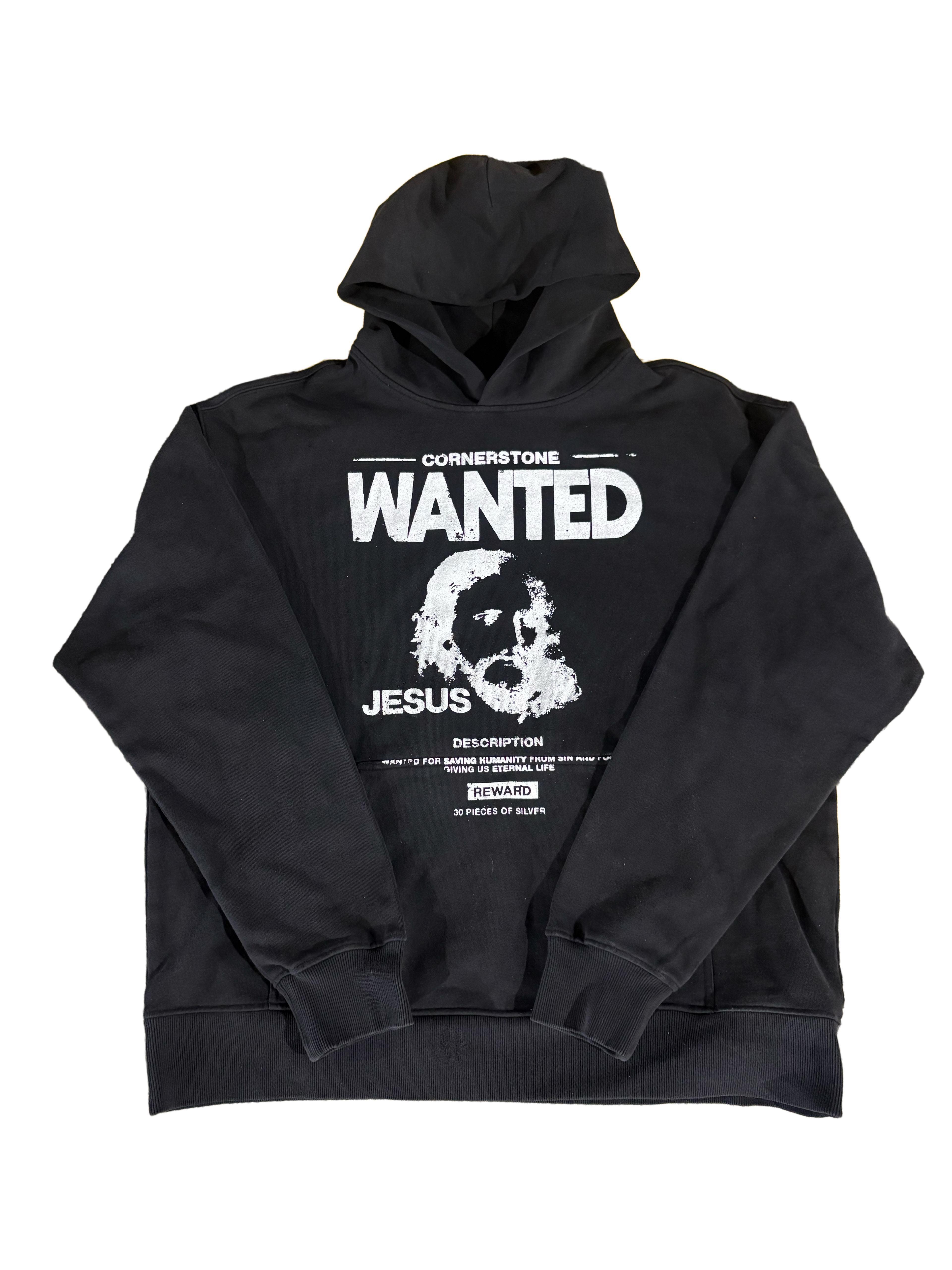 WANTED JESUS HOODIE - BLACK